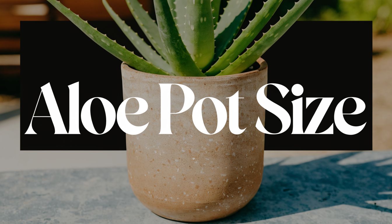 Aloe Vera Plant Pot Size: The Ultimate Guide