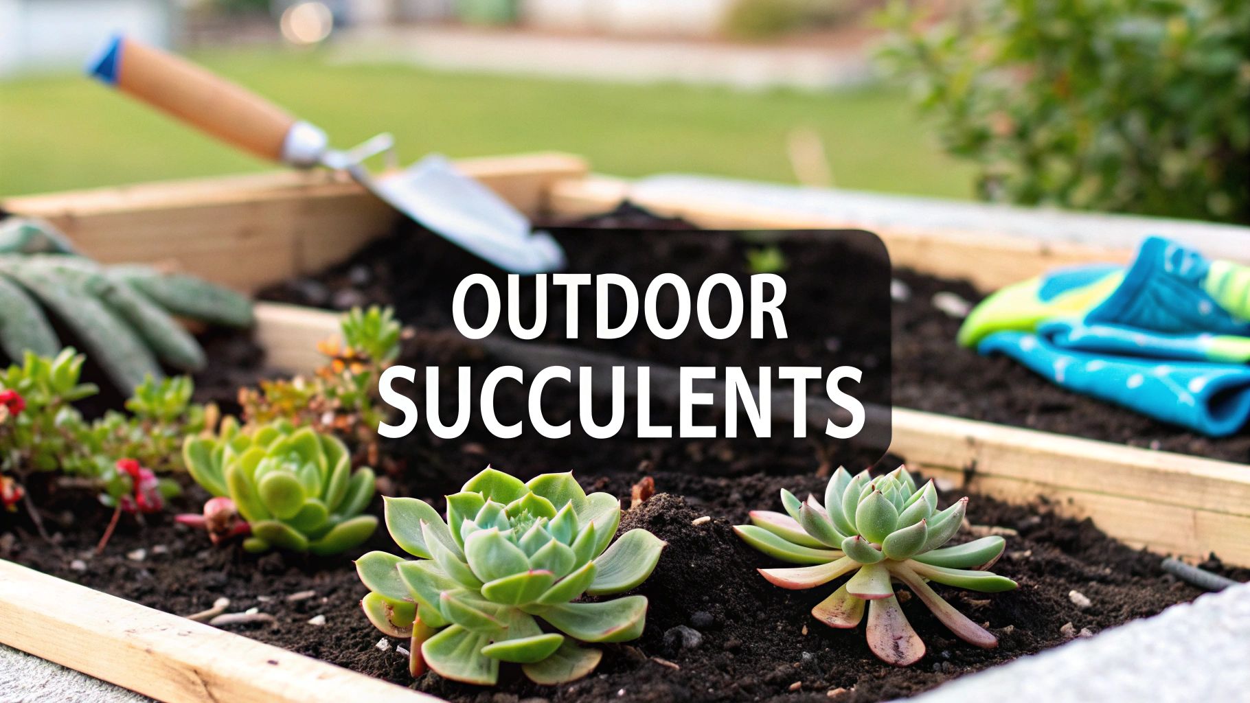 Thriving Gardens Planting Succulents Outside