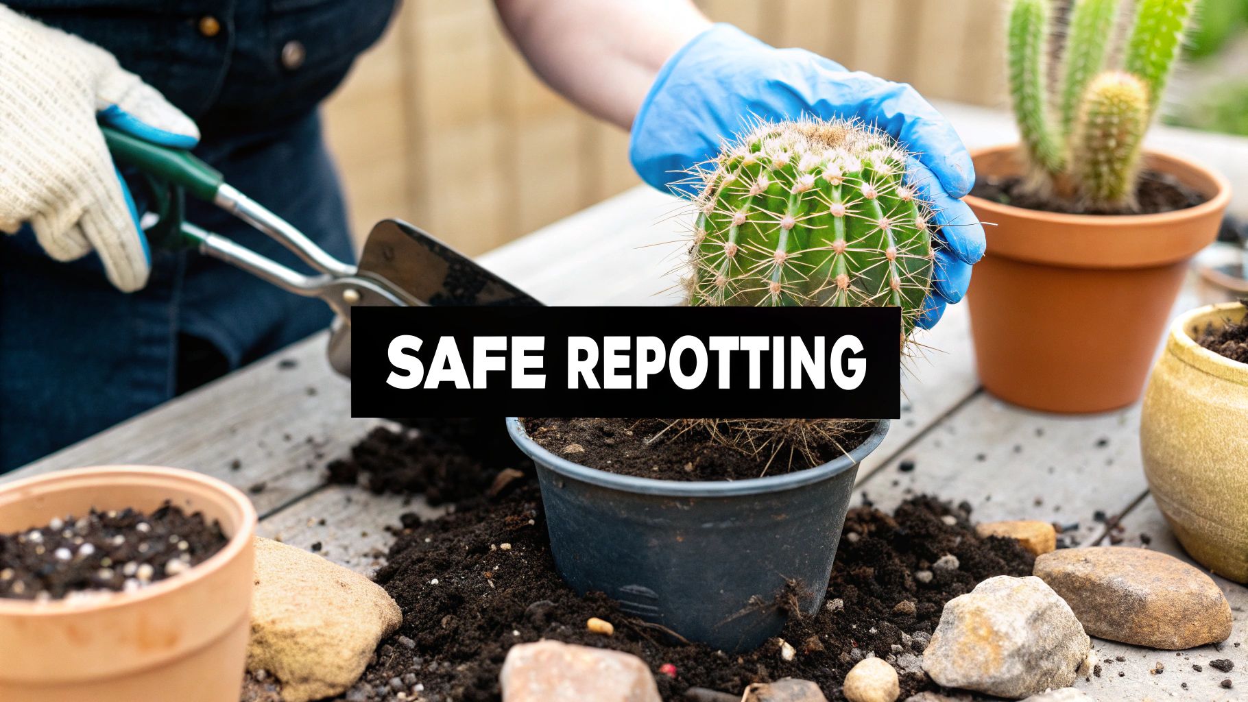 How to Repot Cacti Without Getting Pricked