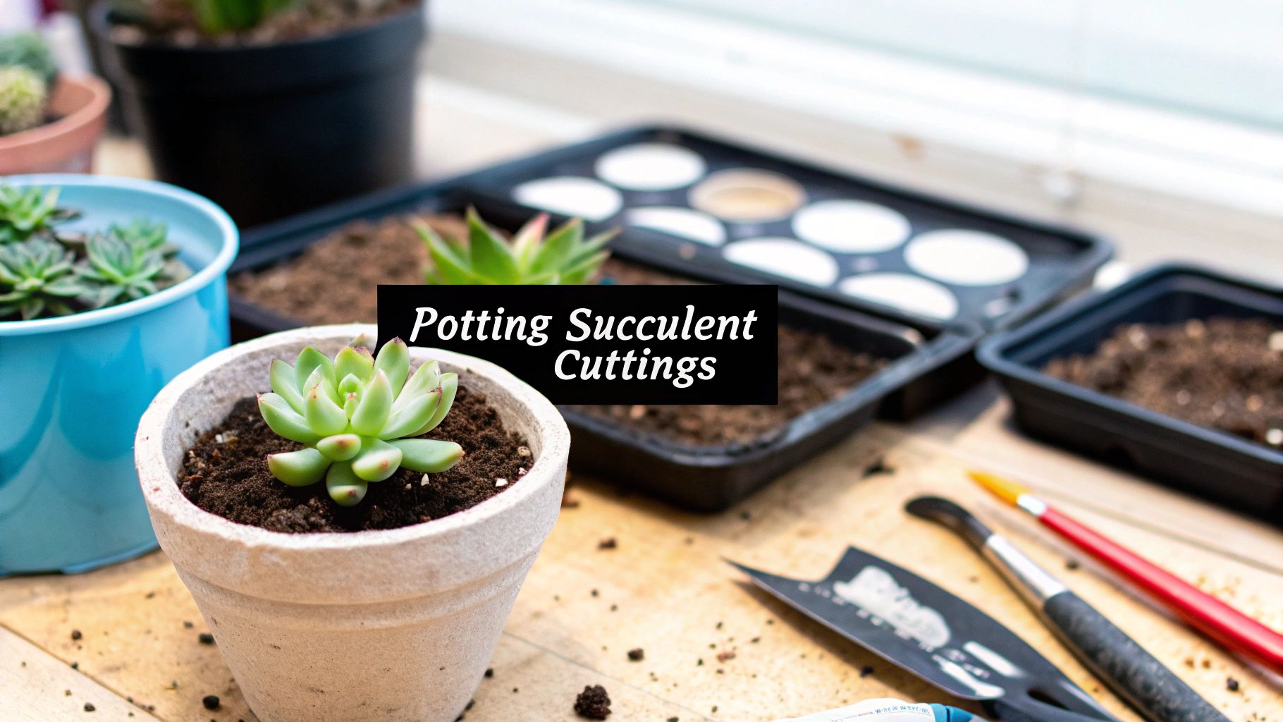 Potting Succulent Cuttings for Healthy Growth