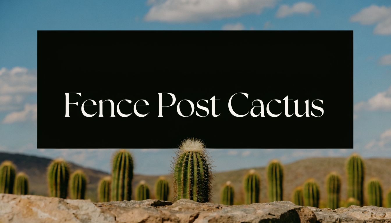 Fence Post Cactus: A Complete Grower's Guide