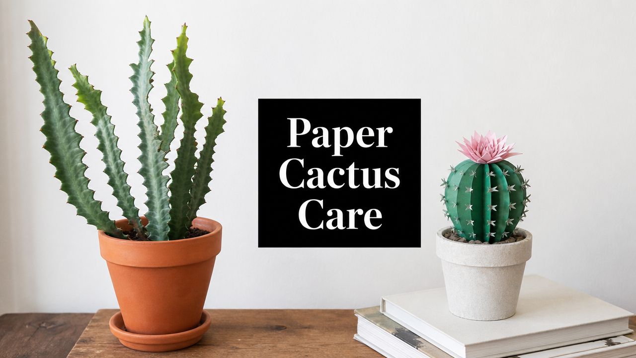 Paper Cactus Plant: Real vs. Craft & Complete Care Guide