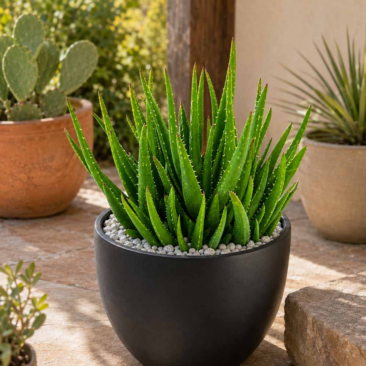 Crosby's Prolific Aloe specimen showing dense succulent foliage with finely toothed edges.