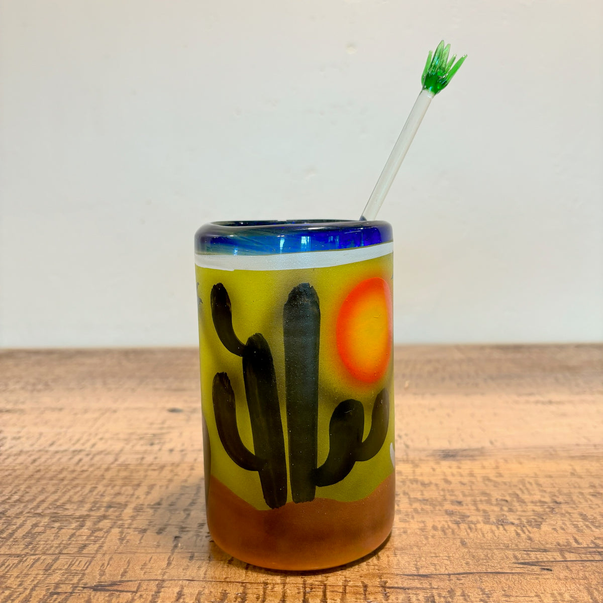 Southwest Saguaro Inspired Drinking Glasses For Sale Online