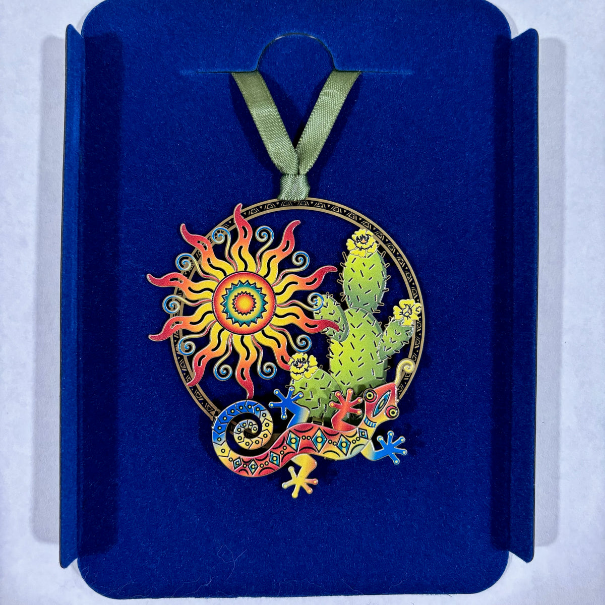 Under The Sun lizard catus sun design Holiday Ornament For Sale Online