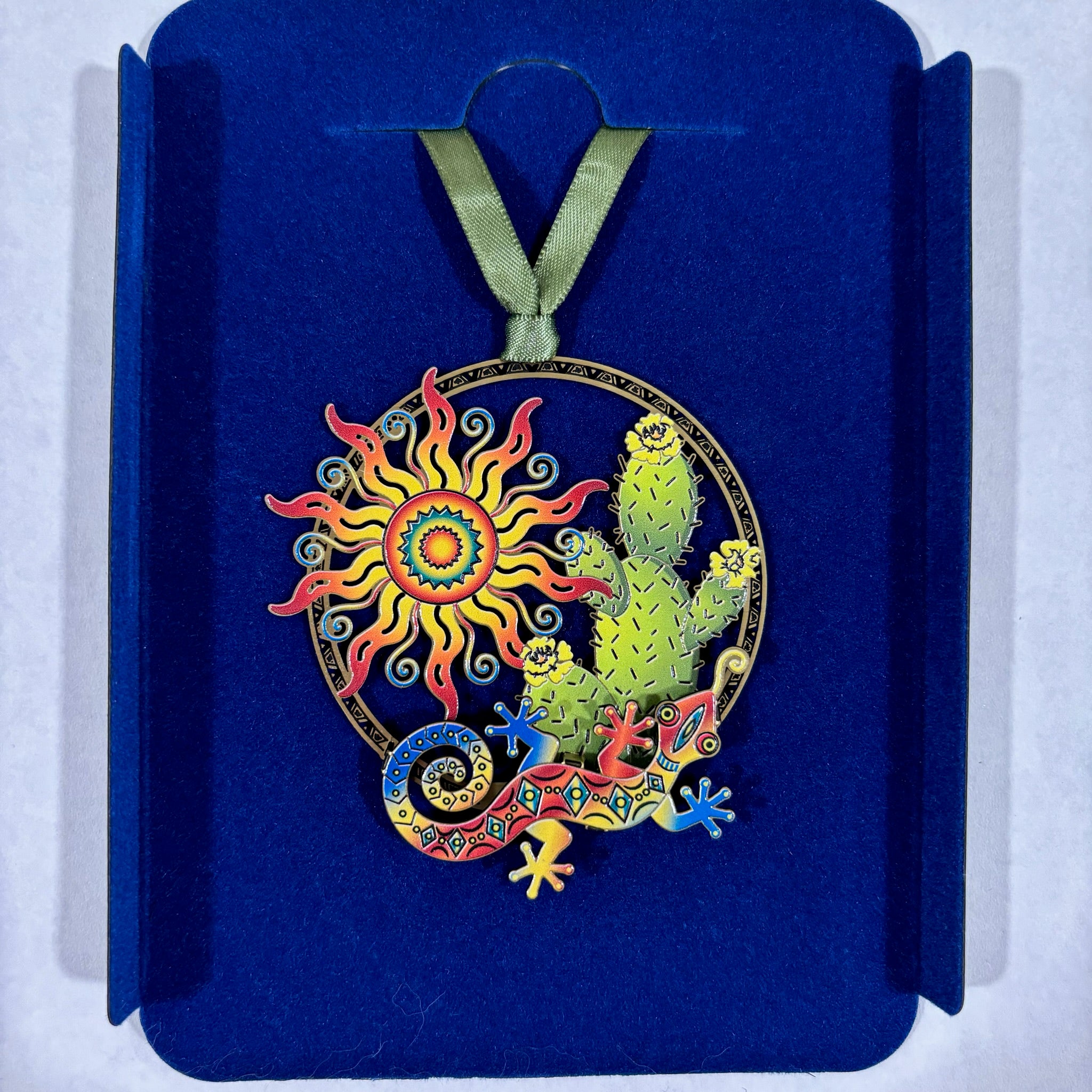 Under The Sun lizard catus sun design Holiday Ornament For Sale Online