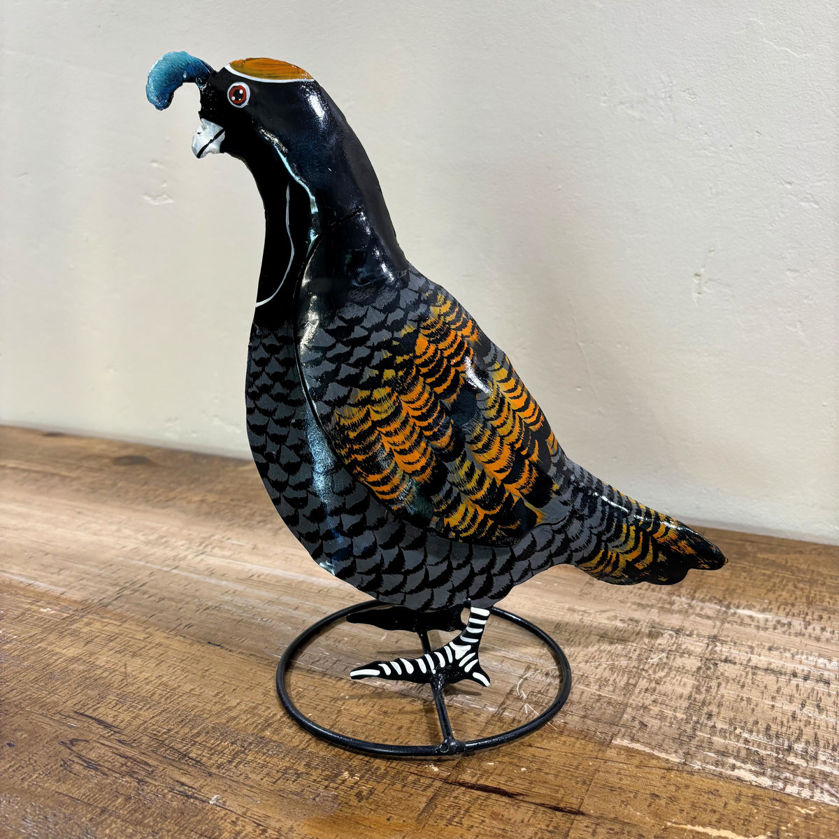 Metal Gambel Quail
