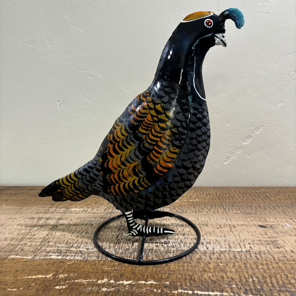 Metal Gambel Quail