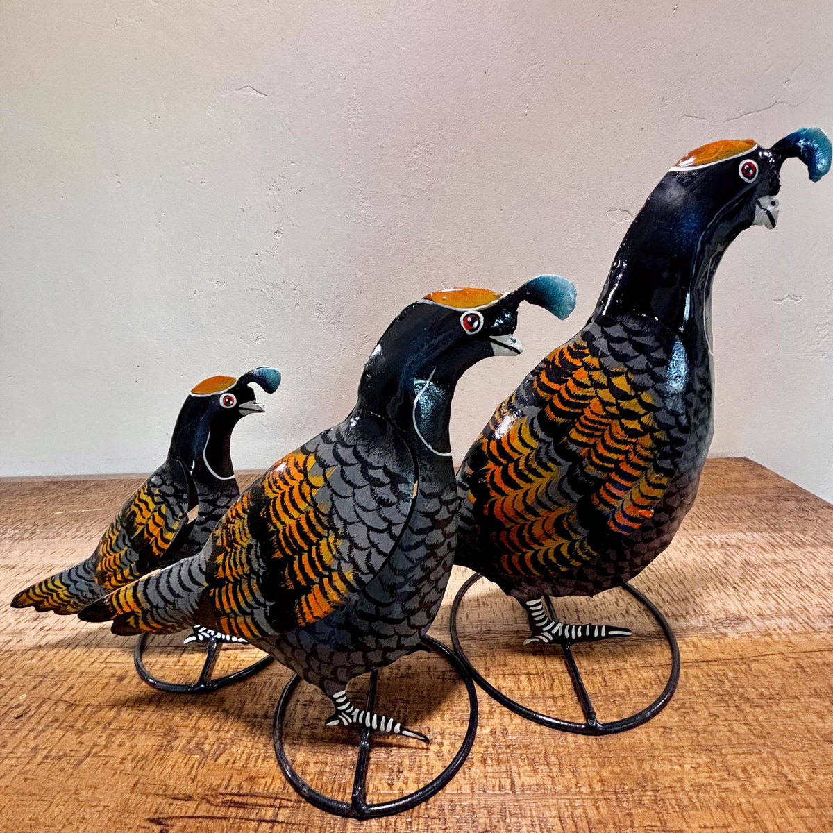 Metal Gambel Quail