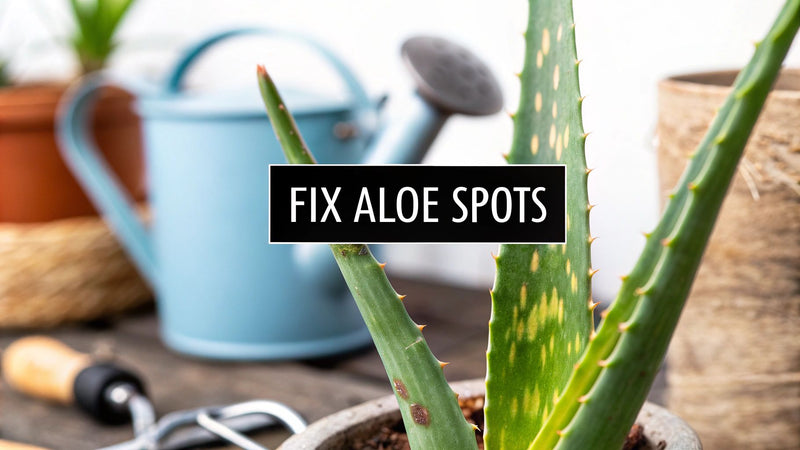 Why aloe vera brown spots happen and how to fix - The Cactus Outlet