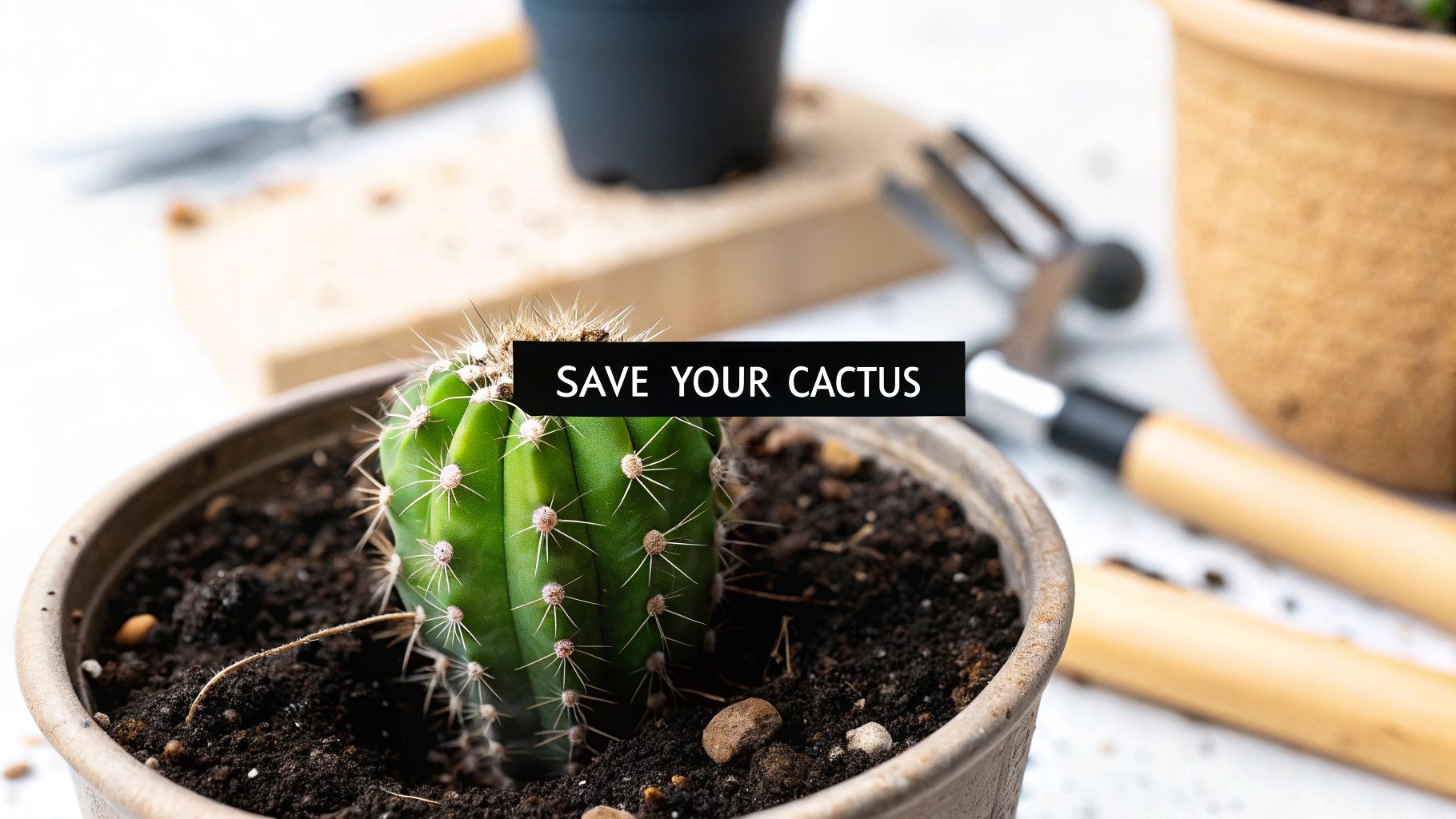 cactus turning black: quick rescue tips to save it
