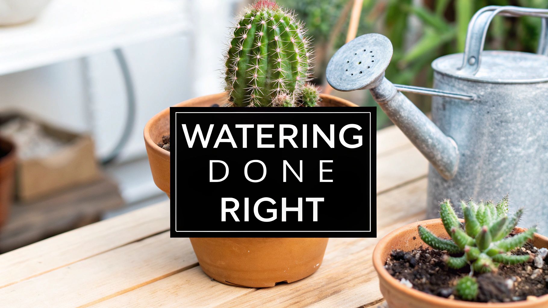 Cactus Plant Watering Done Right