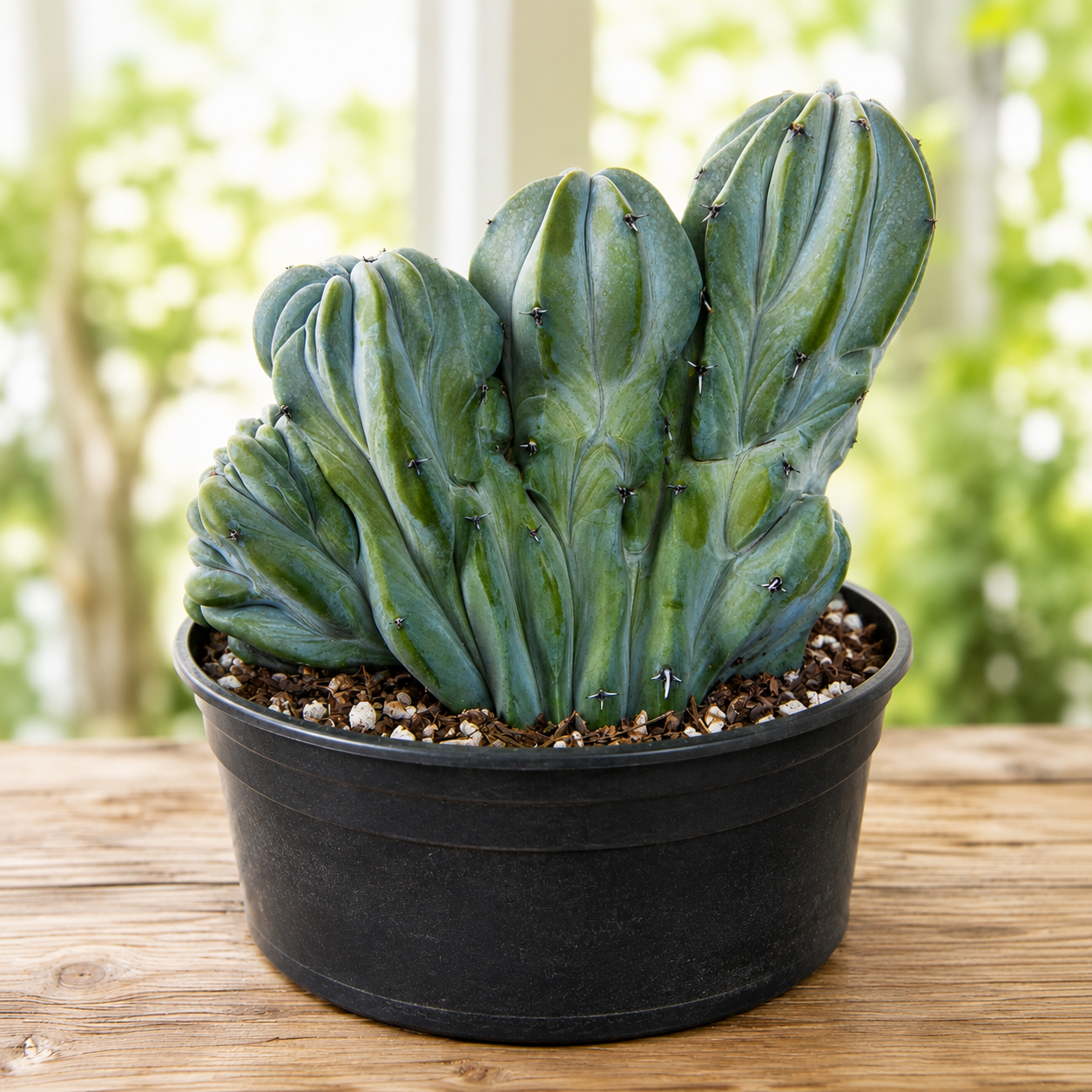 Crested Blue Flame Cactus For Sale | Crested Myrtillocactus