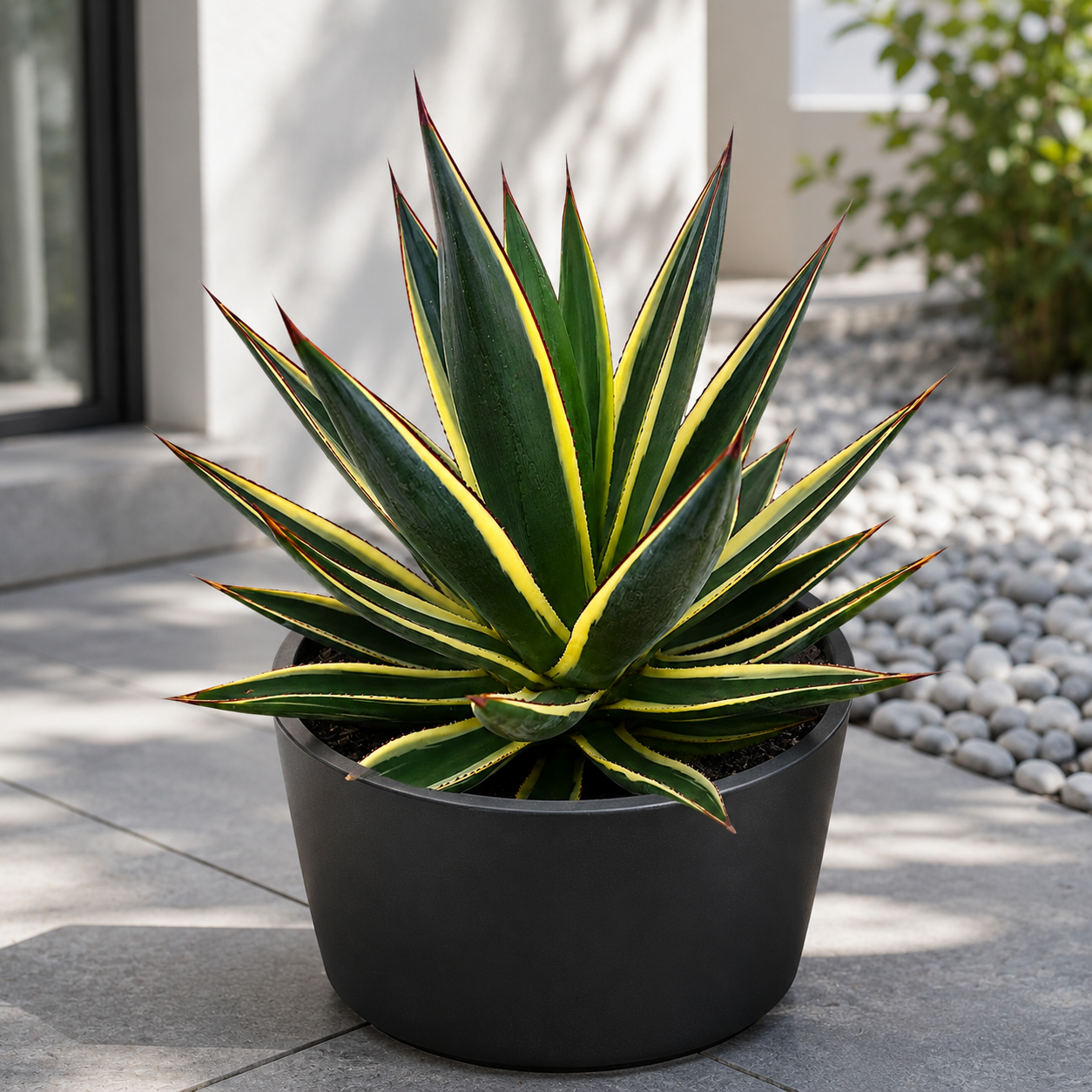 Snow Glow Agave for Sale | Variegated Blue Glow Agave - The Cactus