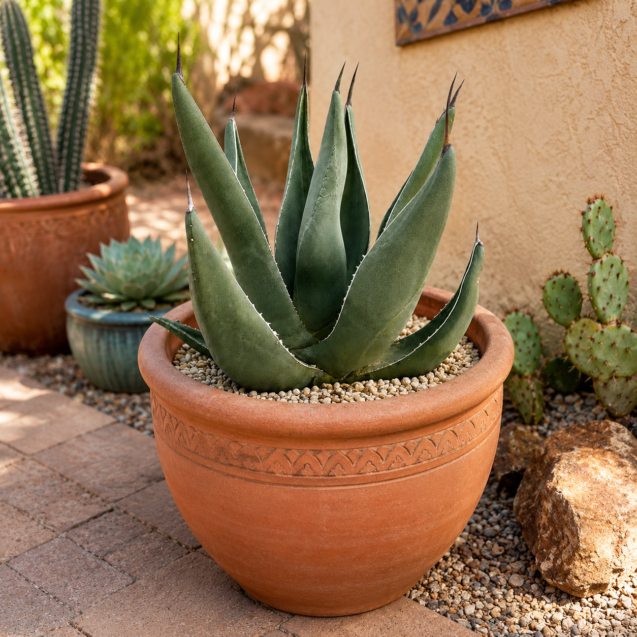 Sharkskin Agave for Sale | Textured Blue Agave - The Cactus Outlet
