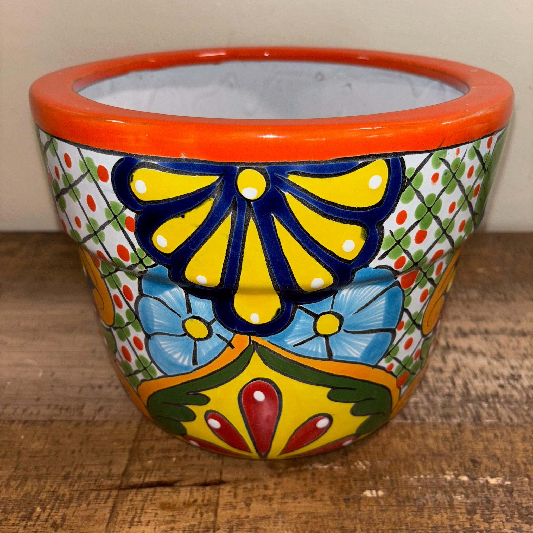floral ceramic flower pots Talavera Pottery for Sale | Hand-Painted Cactus Pots & Planters