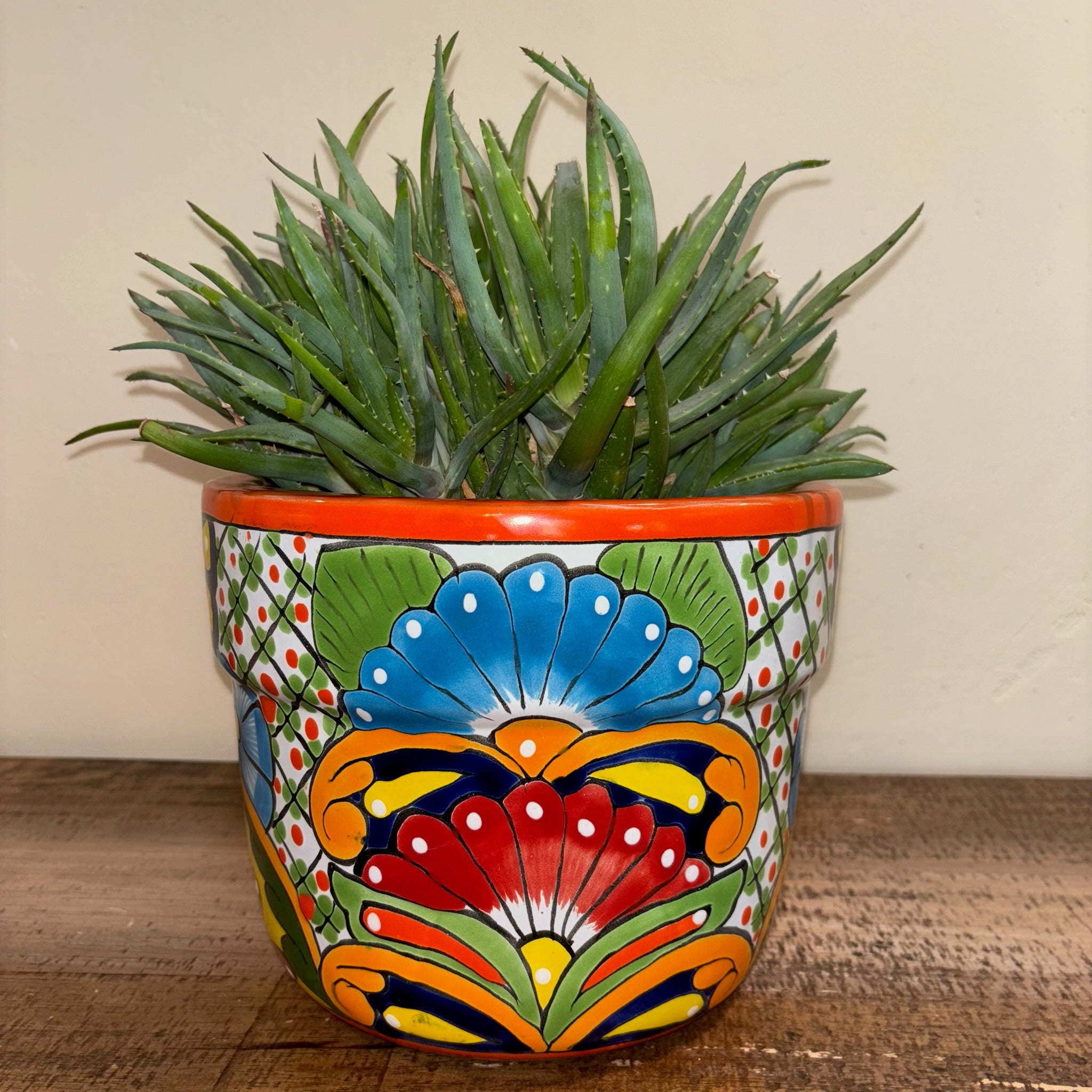 ceramic flower plant pots Talavera Pottery for Sale | Hand-Painted Cactus Pots & Planters